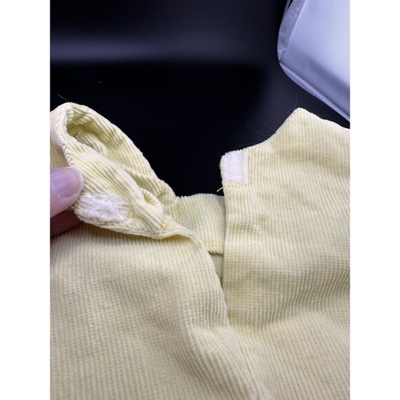 Cabbage Patch Kids Preemie Yellow Sailboat Overalls Jumper Corduroy Vtg 1984-1 - Picture 4 of 7
